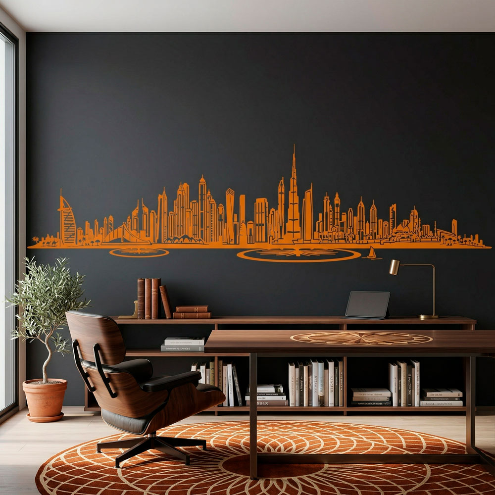 Wandtattoos: Dubai Skyline