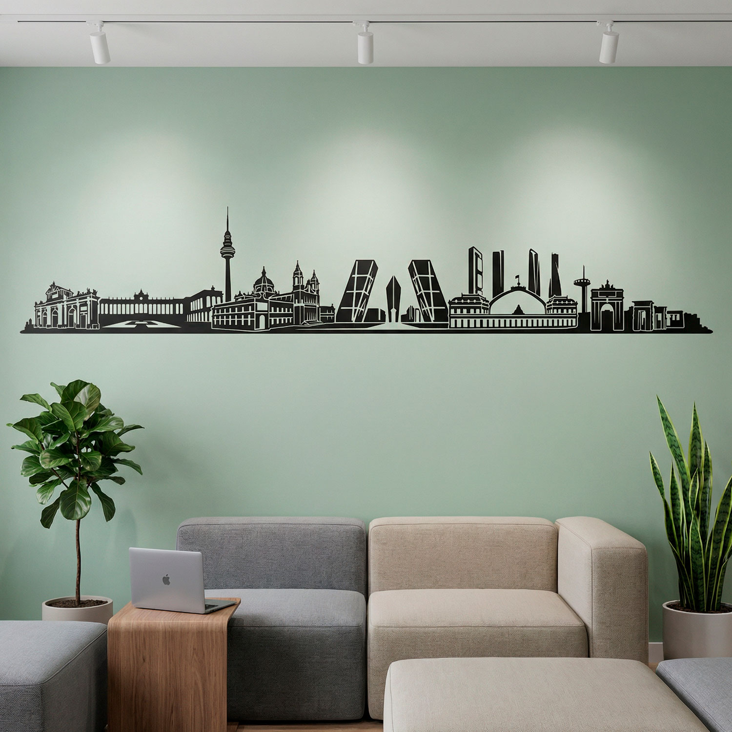 Wandtattoos: Madrid Skyline 