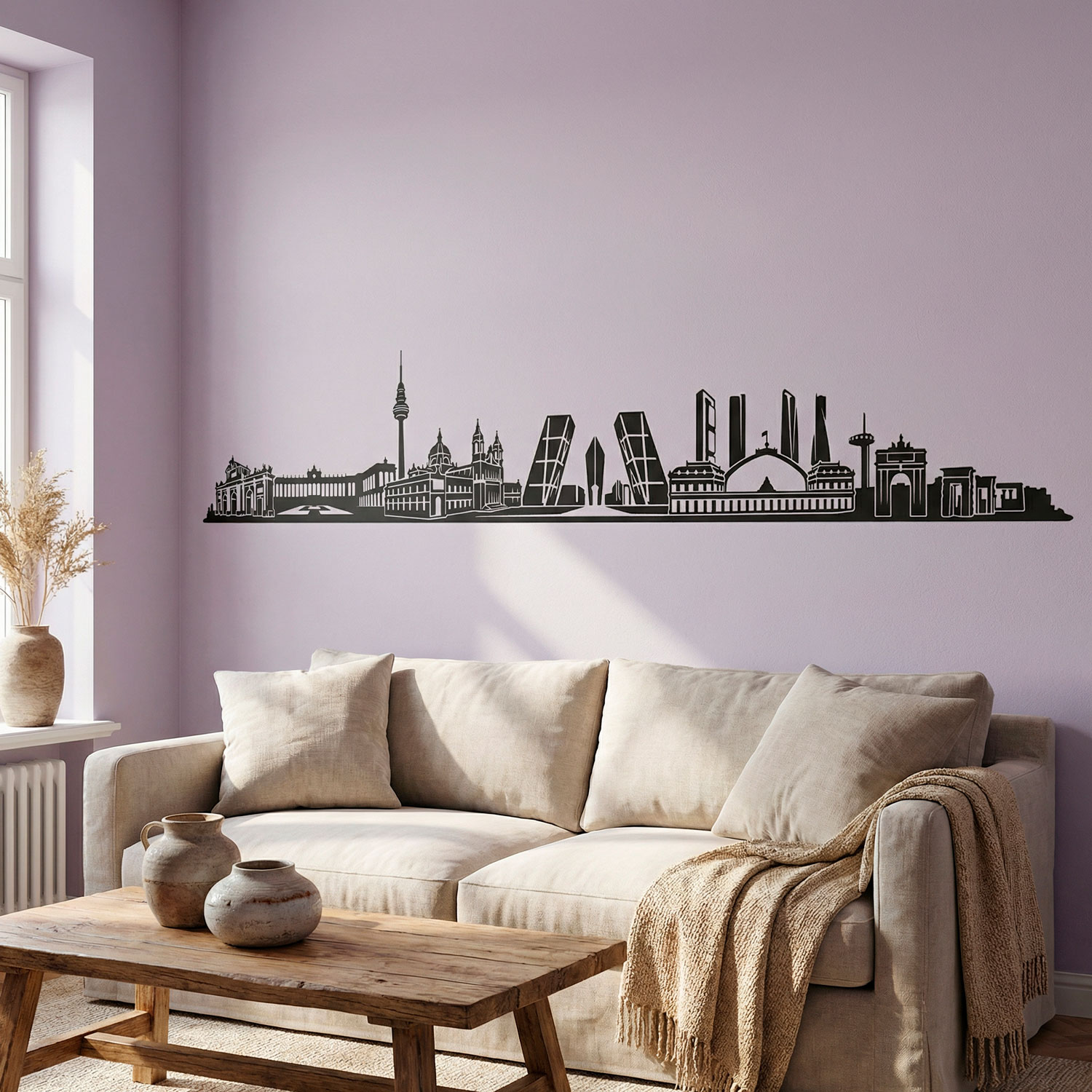 Wandtattoos: Madrid Skyline 