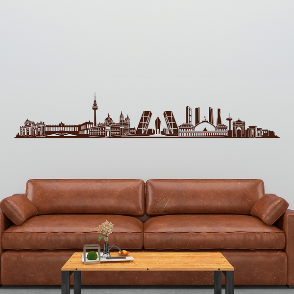 Wandtattoos: Madrid Skyline 