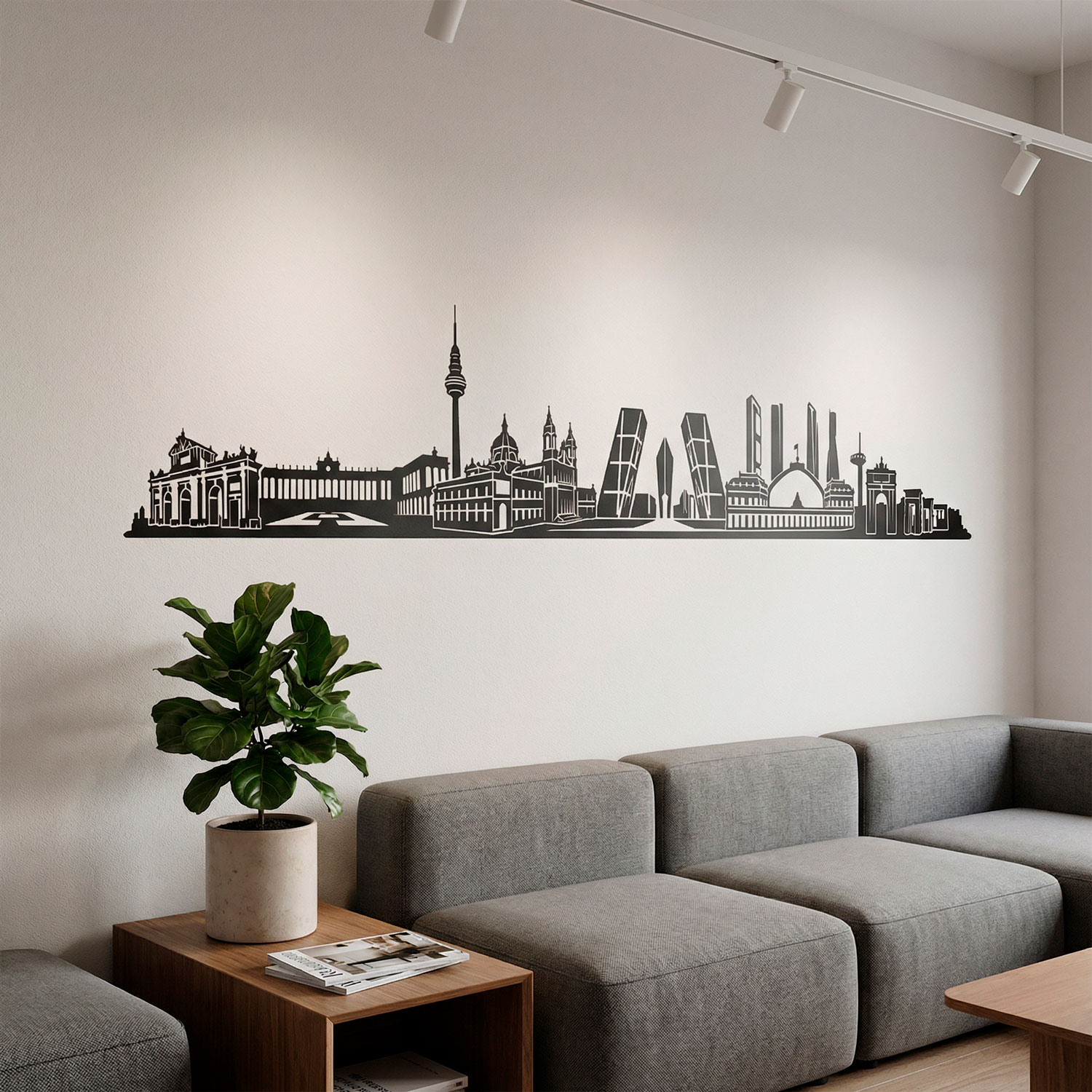 Wandtattoos: Madrid Skyline 