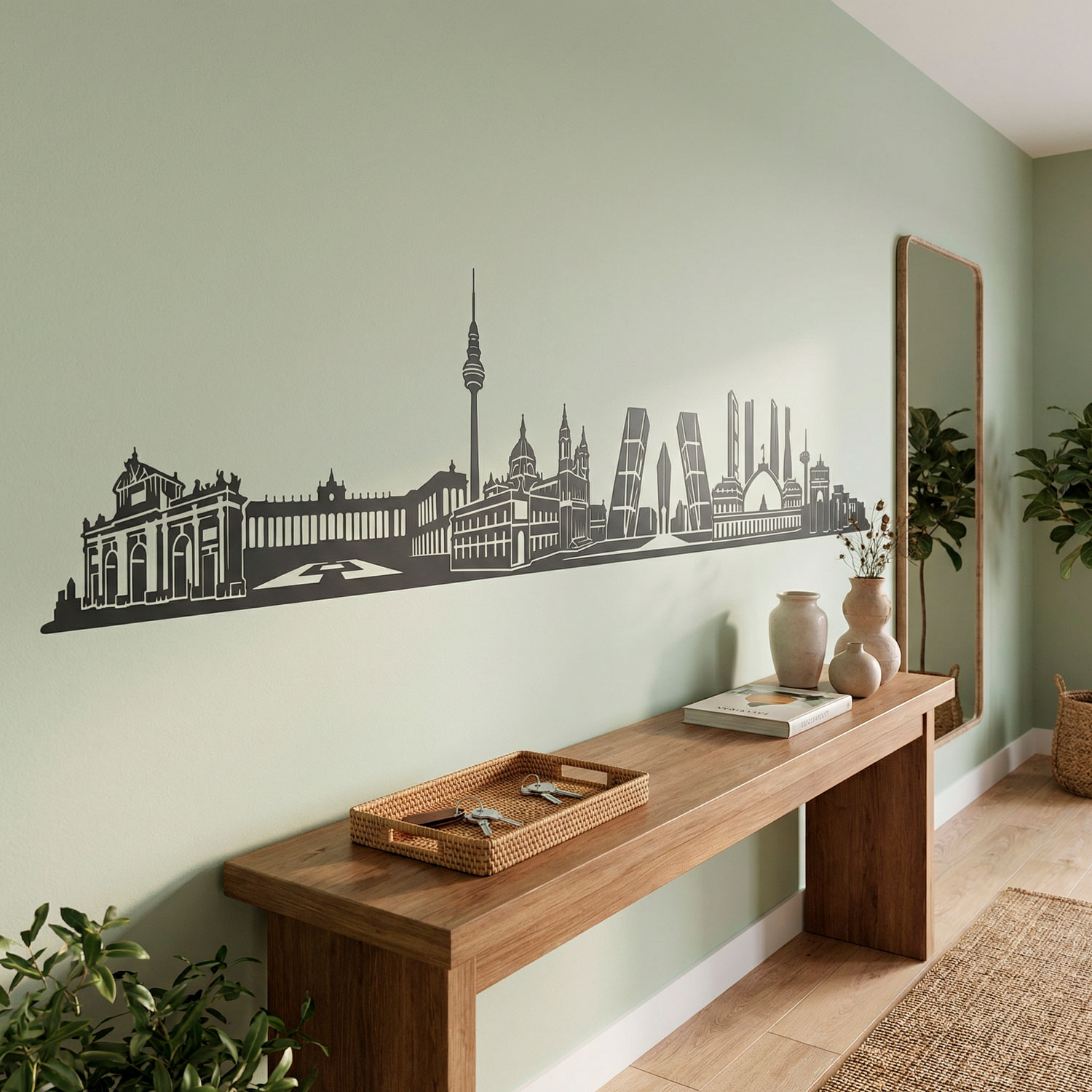 Wandtattoos: Madrid Skyline 