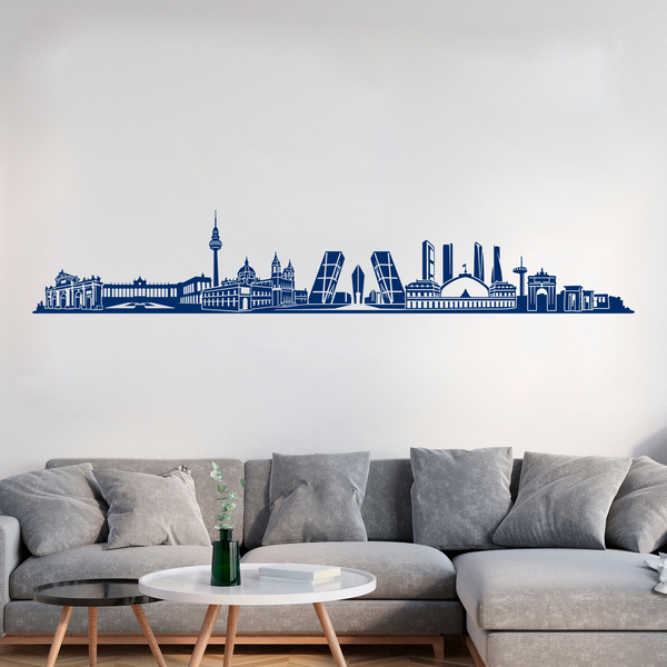 Wandtattoos: Madrid Skyline 