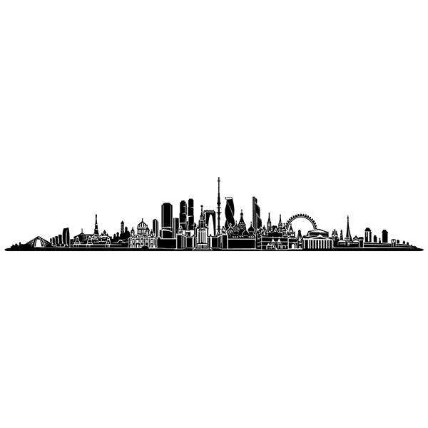 Wandtattoos: Moscow Skyline