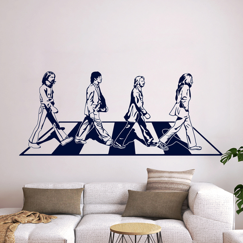 Wandtattoos: Beatles auf der Abbey Road