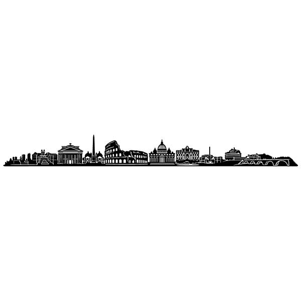 Wandtattoos: Rom Skyline 2018