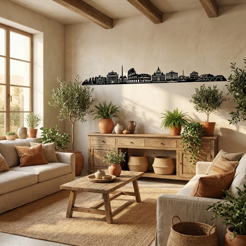 Wandtattoos: Rom Skyline 2018