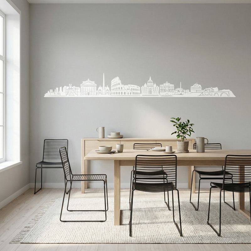 Wandtattoos: Rom Skyline 2018