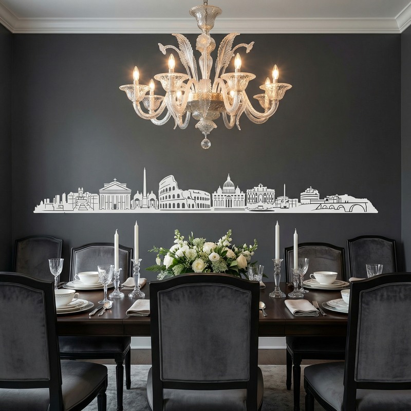 Wandtattoos: Rom Skyline 2018