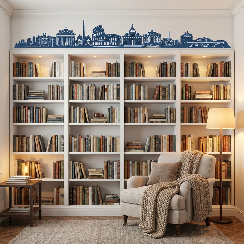 Wandtattoos: Rom Skyline 2018