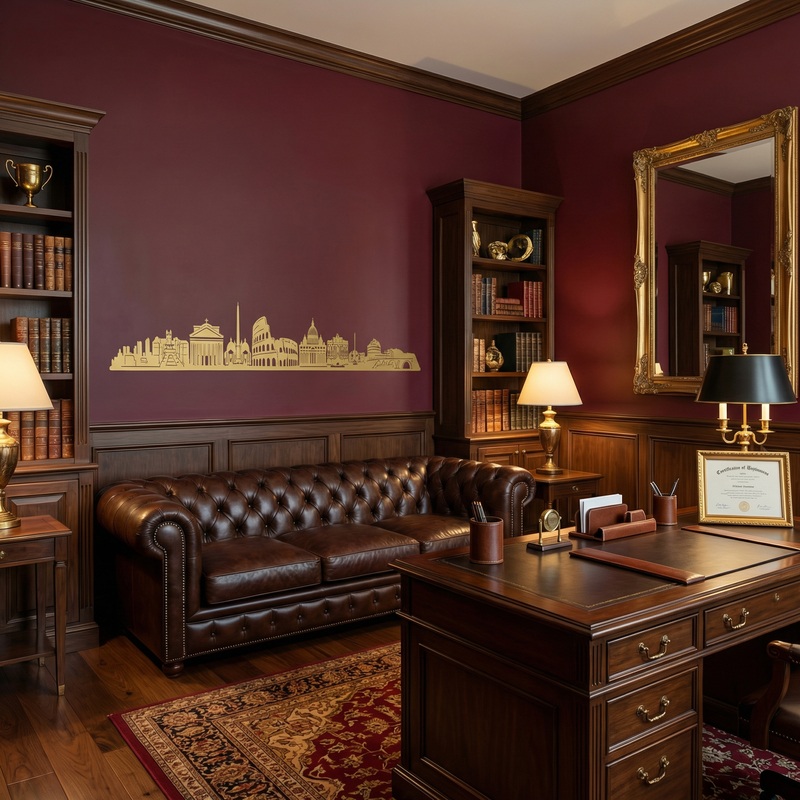 Wandtattoos: Rom Skyline 2018