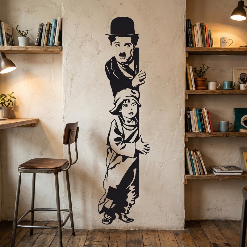 Wandtattoos: Chaplin The Kid