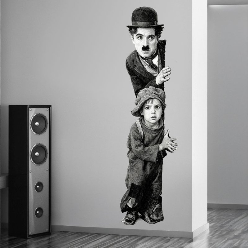 Wandtattoos: Charlie Chaplin - The Kid
