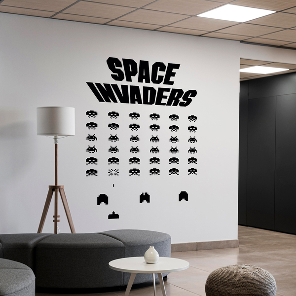 Wandtattoos: Space Invaders Game