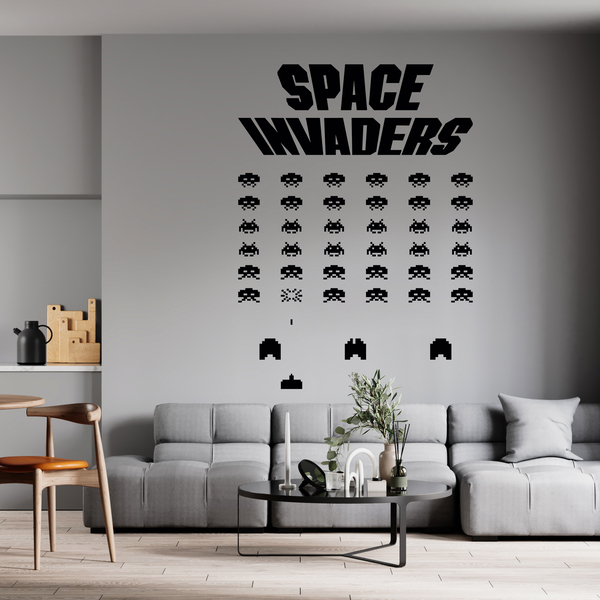 Wandtattoos: Space Invaders Game