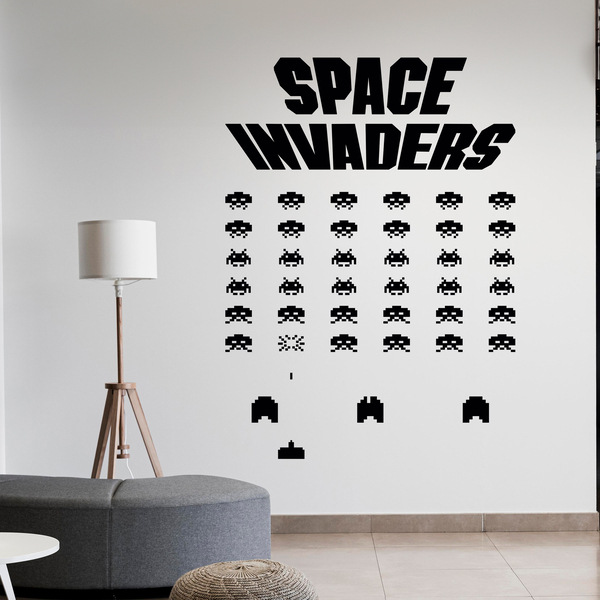 Wandtattoos: Space Invaders Game