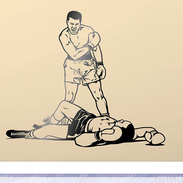 Wandtattoos: Muhammad Ali vs Sonny Liston
