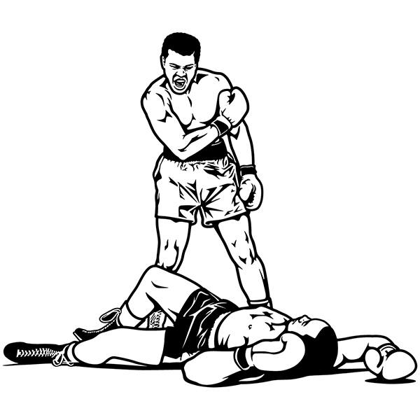Wandtattoos: Muhammad Ali vs Sonny Liston