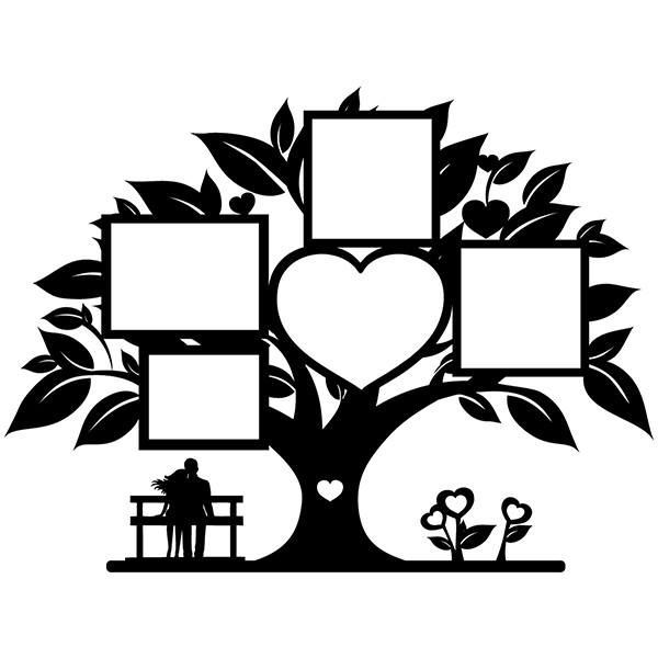 Wandtattoos: Genealogischer Stammbaum der Liebe