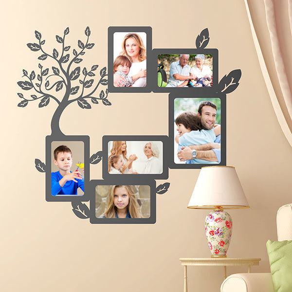 Wandtattoos: Genealogischer Baum für Fotos