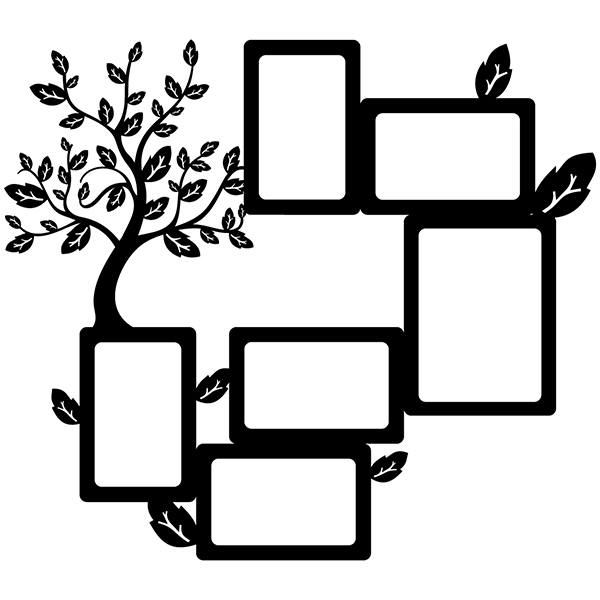 Wandtattoos: Genealogischer Baum für Fotos