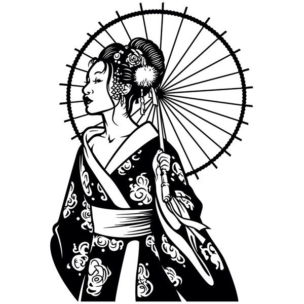 Wandtattoos: Geisha