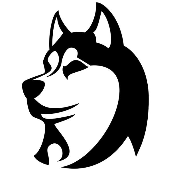 Aufkleber: Husky