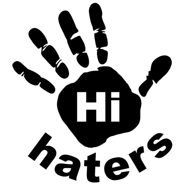 Aufkleber: Hi Haters