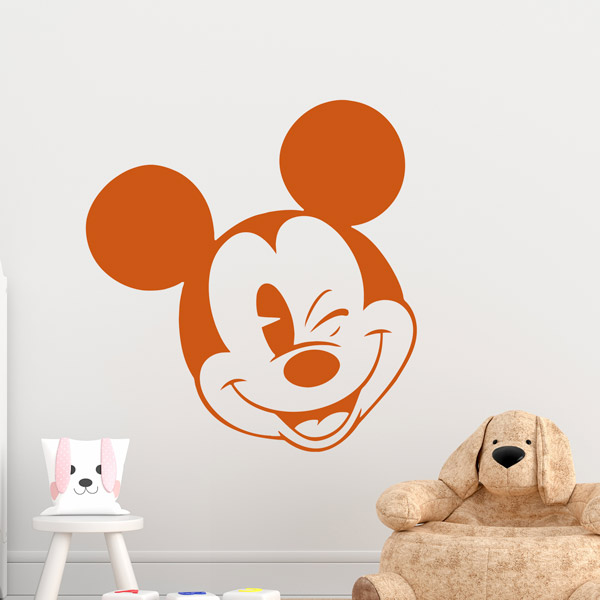 Kinderzimmer Wandtattoo: Mickey Mouse zwinkert das Auge
