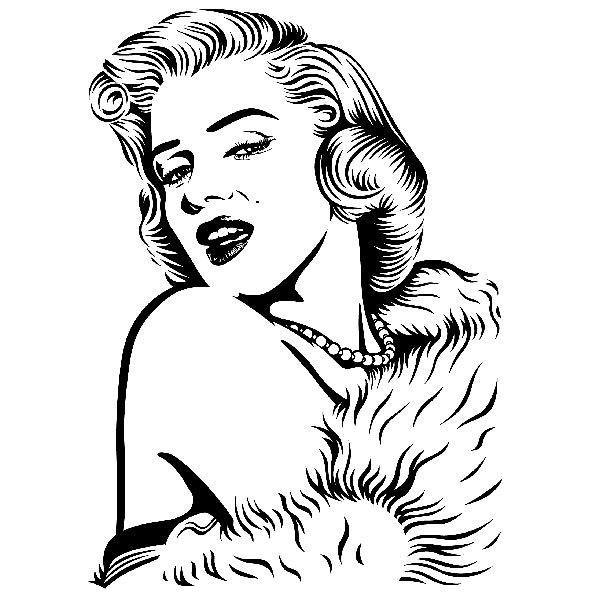 Wandtattoos: Marilyn Monroe perlen