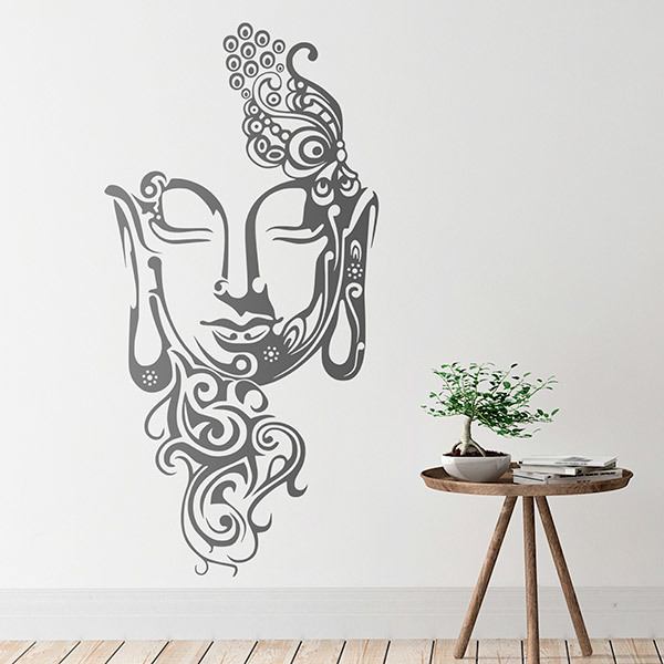 Wandtattoos: Buddha-Maske