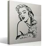 Wandtattoos: Marilyn Monroe perlen 2