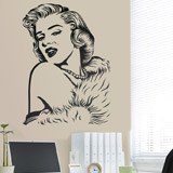 Wandtattoos: Marilyn Monroe perlen 3