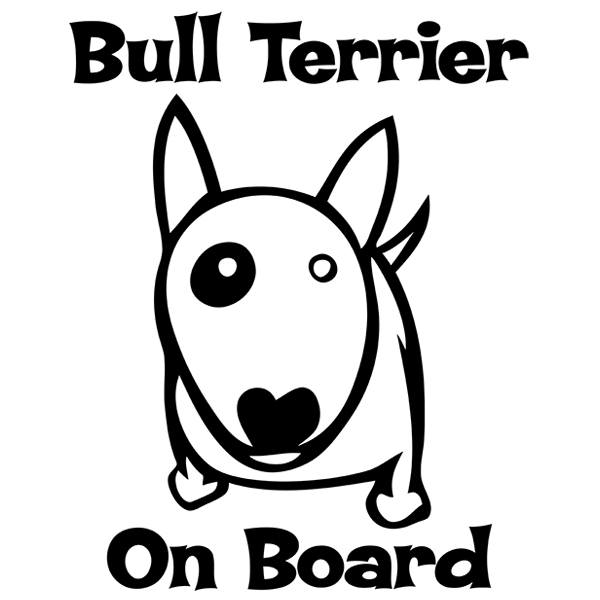 Aufkleber: Bull Terrier On Board