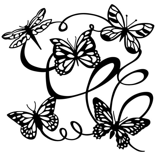 Wandtattoos: Schmetterlinge flattern