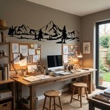 Wandtattoos: Berge und Kiefern 17