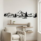 Wandtattoos: Berge und Kiefern 9