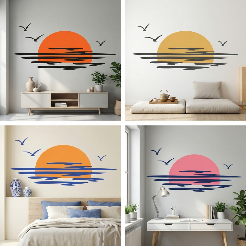 Wandtattoos: Sonnenuntergang