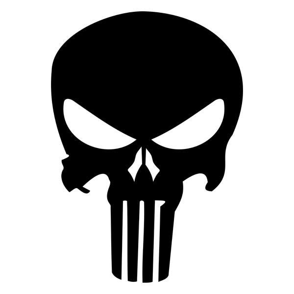 Wandtattoos: Schädel The Punisher 