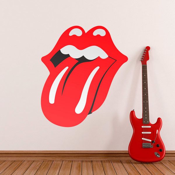 Wandtattoos: Rolling Stones Sprache