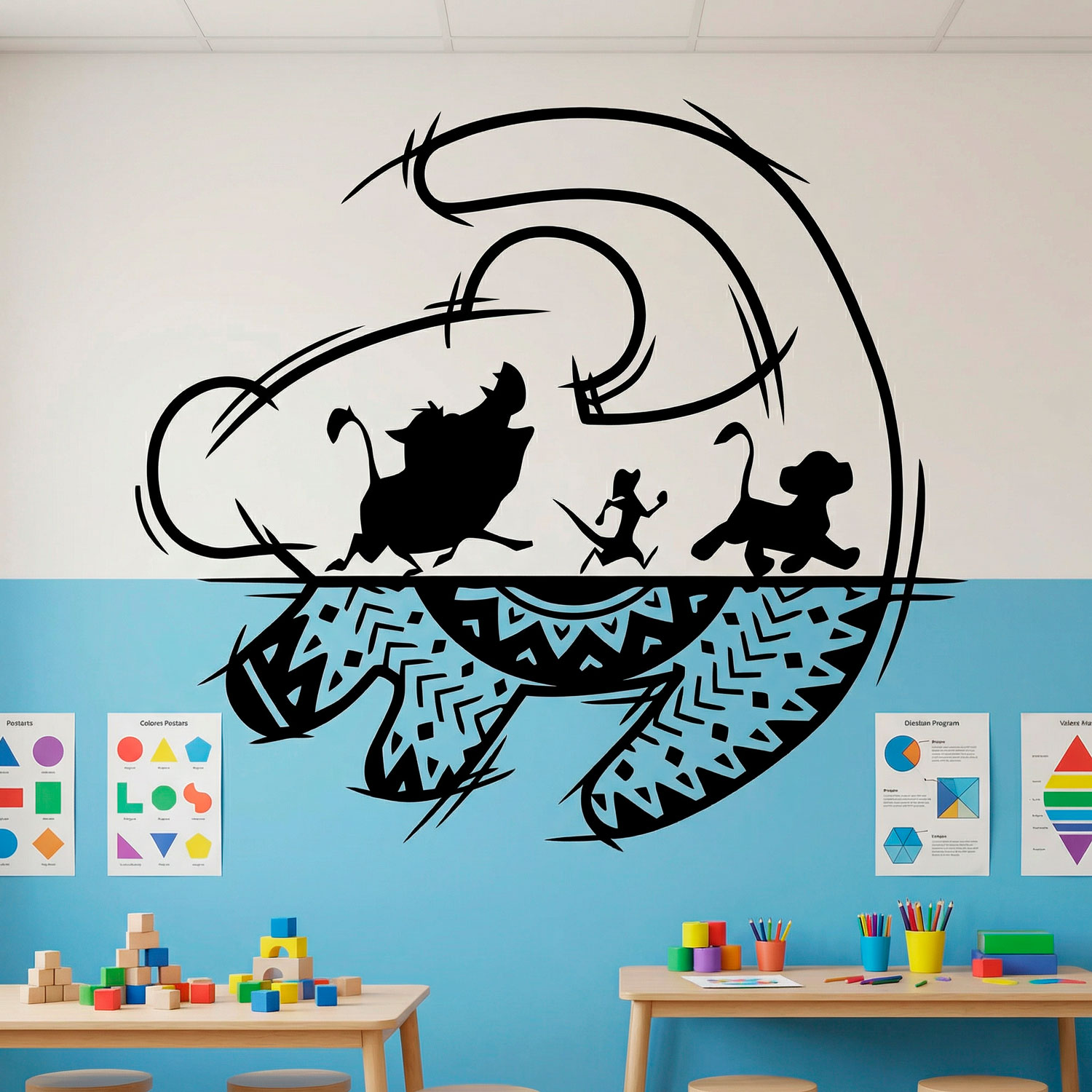 Kinderzimmer Wandtattoo: Kunst The Lion King