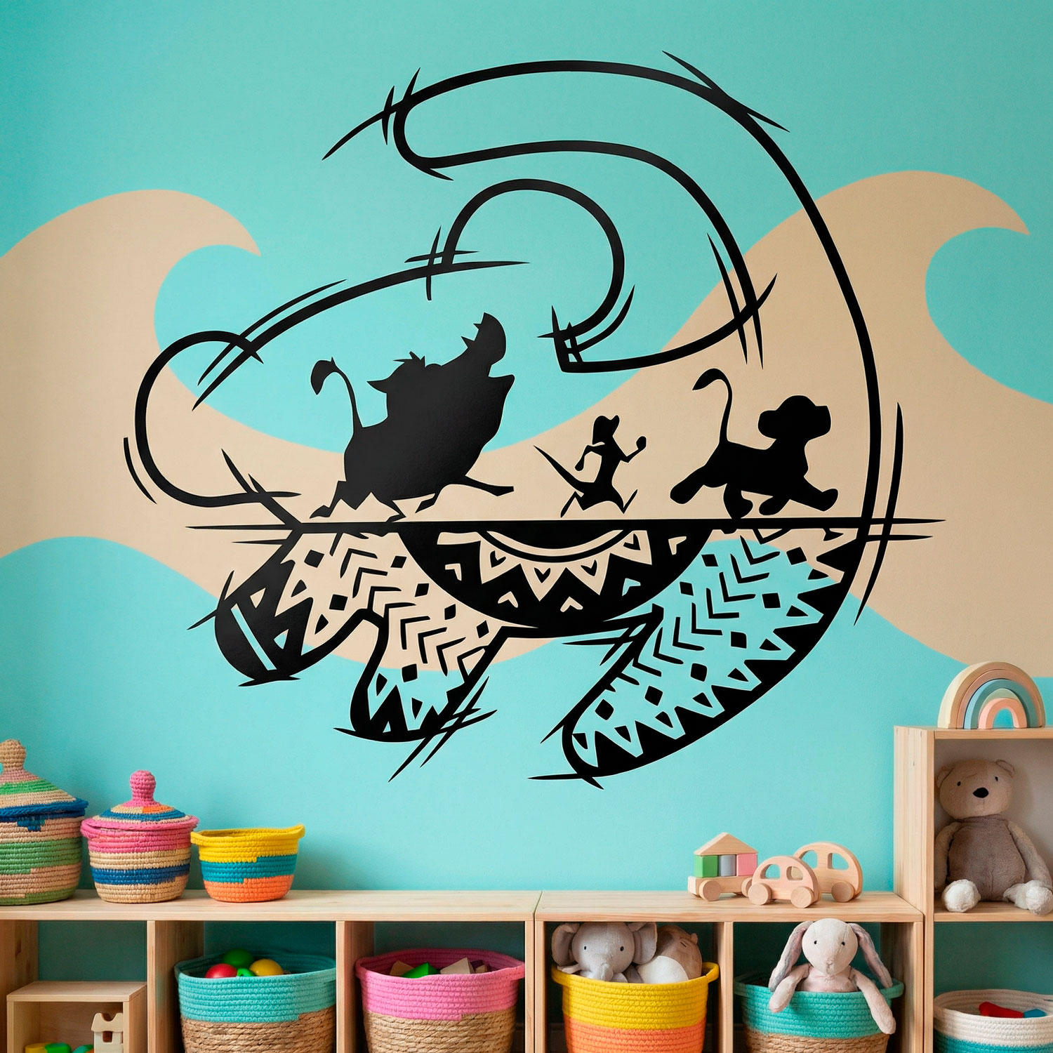 Kinderzimmer Wandtattoo: Kunst The Lion King