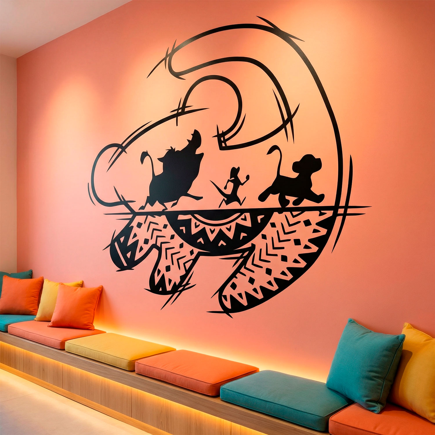 Kinderzimmer Wandtattoo: Kunst The Lion King