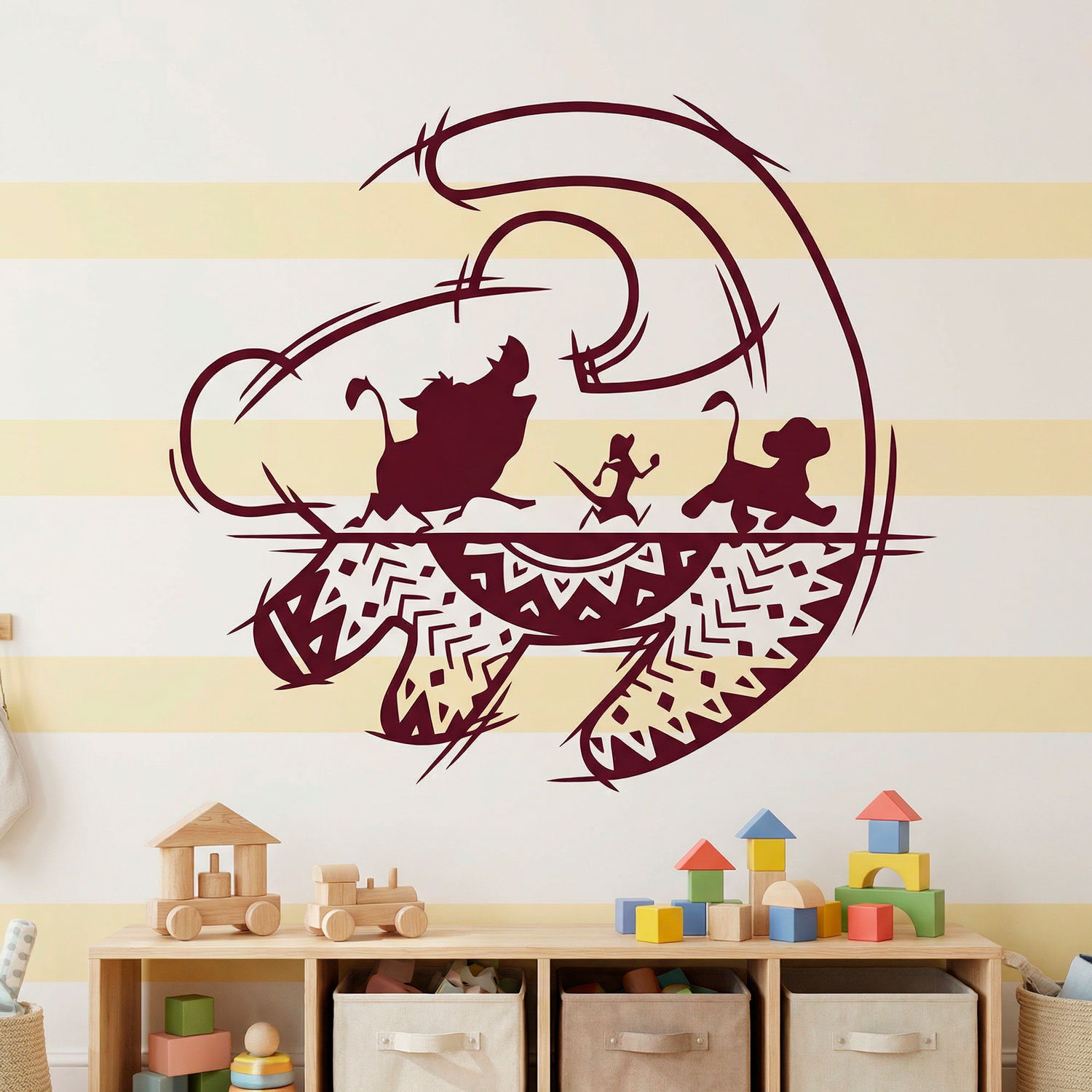 Kinderzimmer Wandtattoo: Kunst The Lion King
