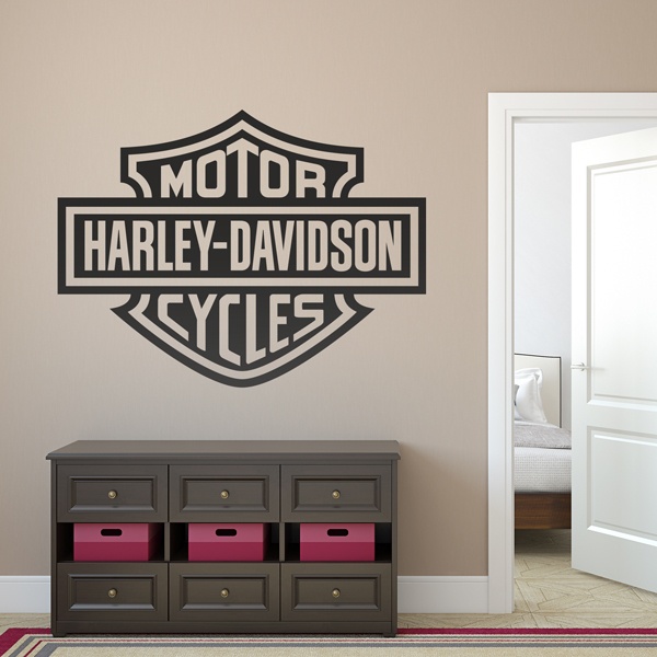 Wandtattoos: Logo Harley Davidson Bigger