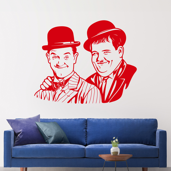 Wandtattoos: Laurel und Hardy