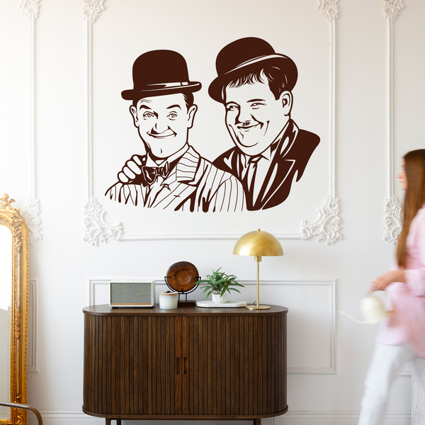 Wandtattoos: Laurel und Hardy