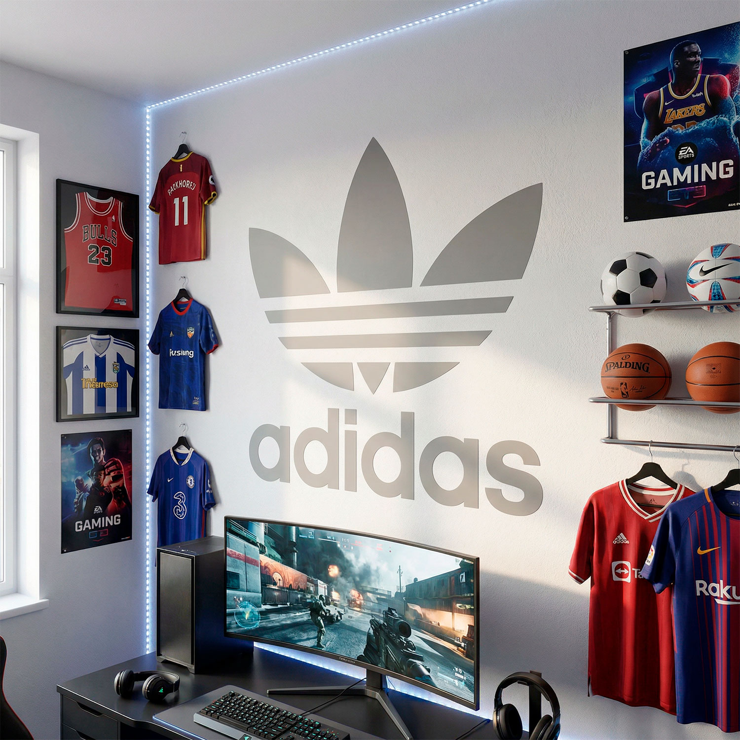 Wandtattoos: Erstes Logo von Adidas