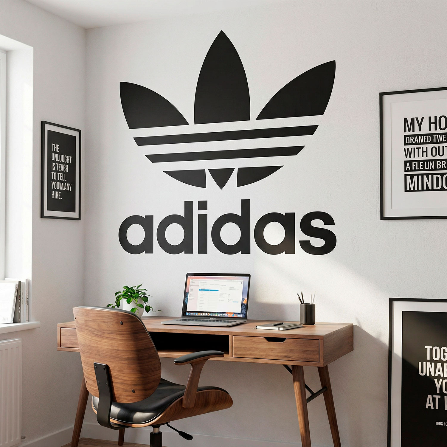 Wandtattoos: Erstes Logo von Adidas
