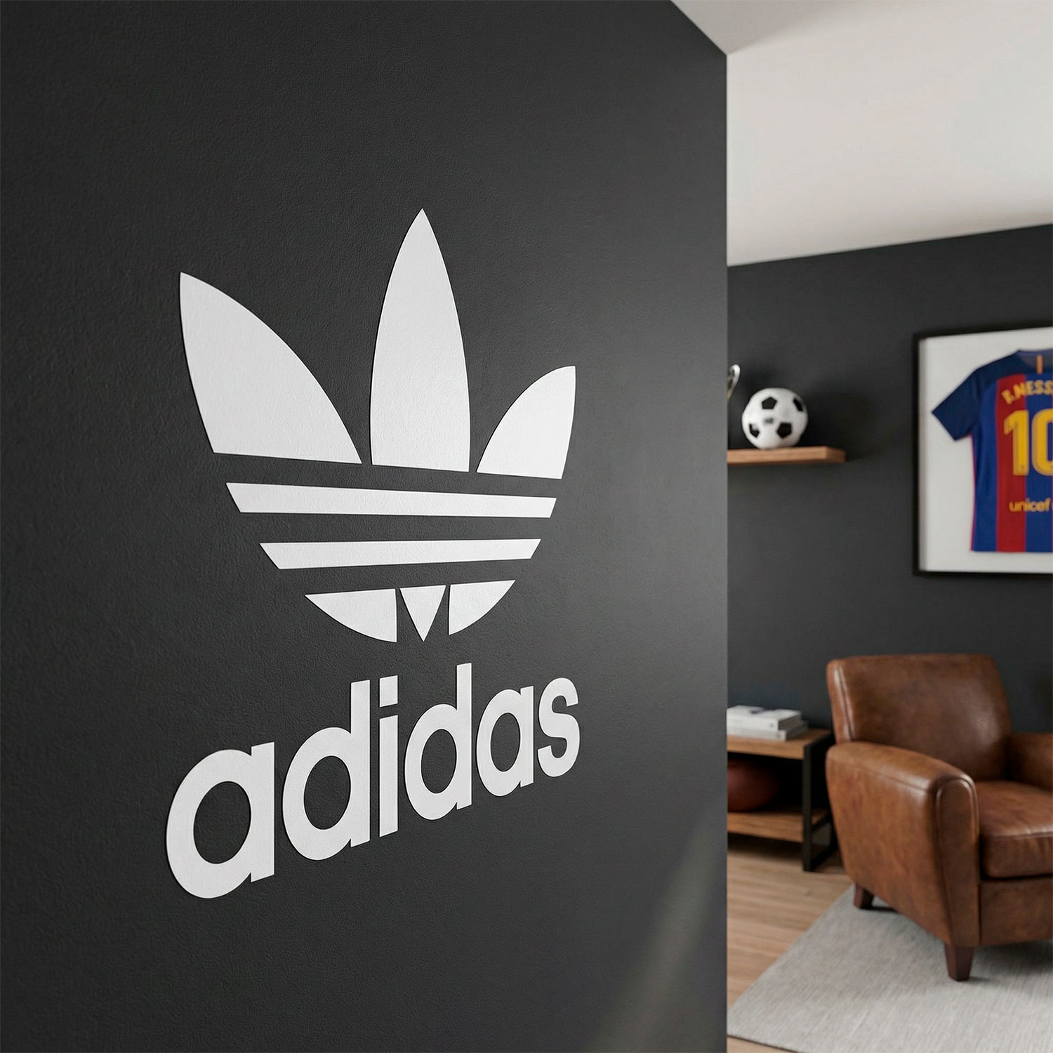 Wandtattoos: Erstes Logo von Adidas